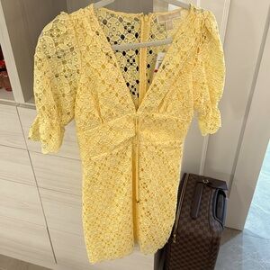 Michael Kors Yellow Eyelet Dress
Size XS NWT